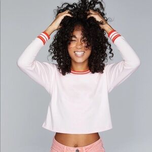 WKND NATION On Repeat Tee, Organic Cotton, Bubblegum Color, Size Medium, NWOT